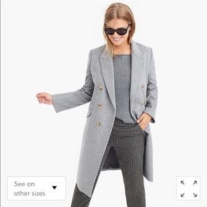 Double breasted grey coat